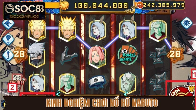 Game Nổ Hũ Naruto - Cơ Hội Vàng Săn Kho Báu Triệu Đô 4 Bỏ túi mẹo chơi quay hũ Naruto trúng Jackpot khủng